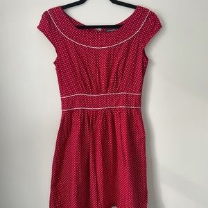 Red and White Polka Dot Dresd